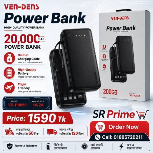 VEN-DENS 20,000mAh Power Bank – VD-PB059