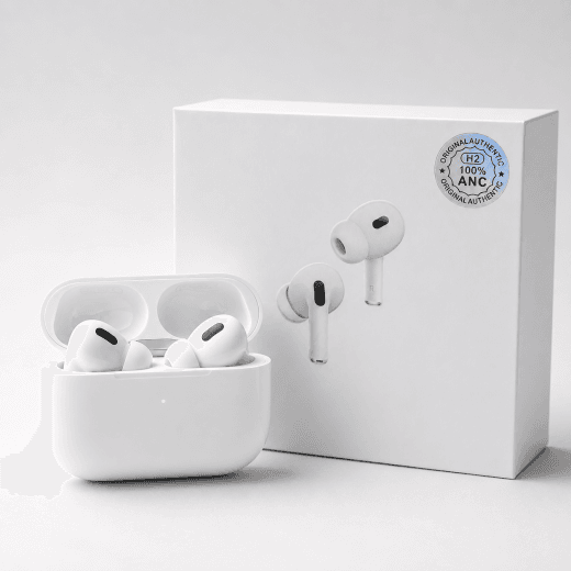 H2 ANC Wireless Earbuds with USB-C Charging Case – AirPods Pro Style White